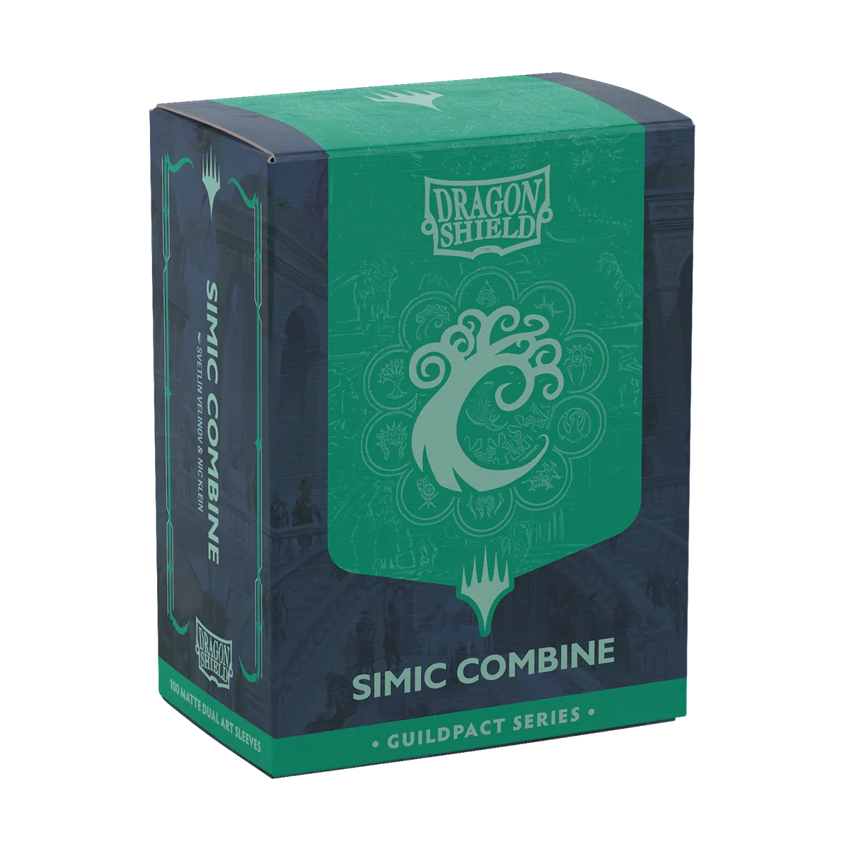 Dragon Shield: Art Sleeves Dual Matte Guildpact Series Magic - Simic Combine Simic Combine, Guildpact Series, Deck Box, Box Art, Dragon Shield