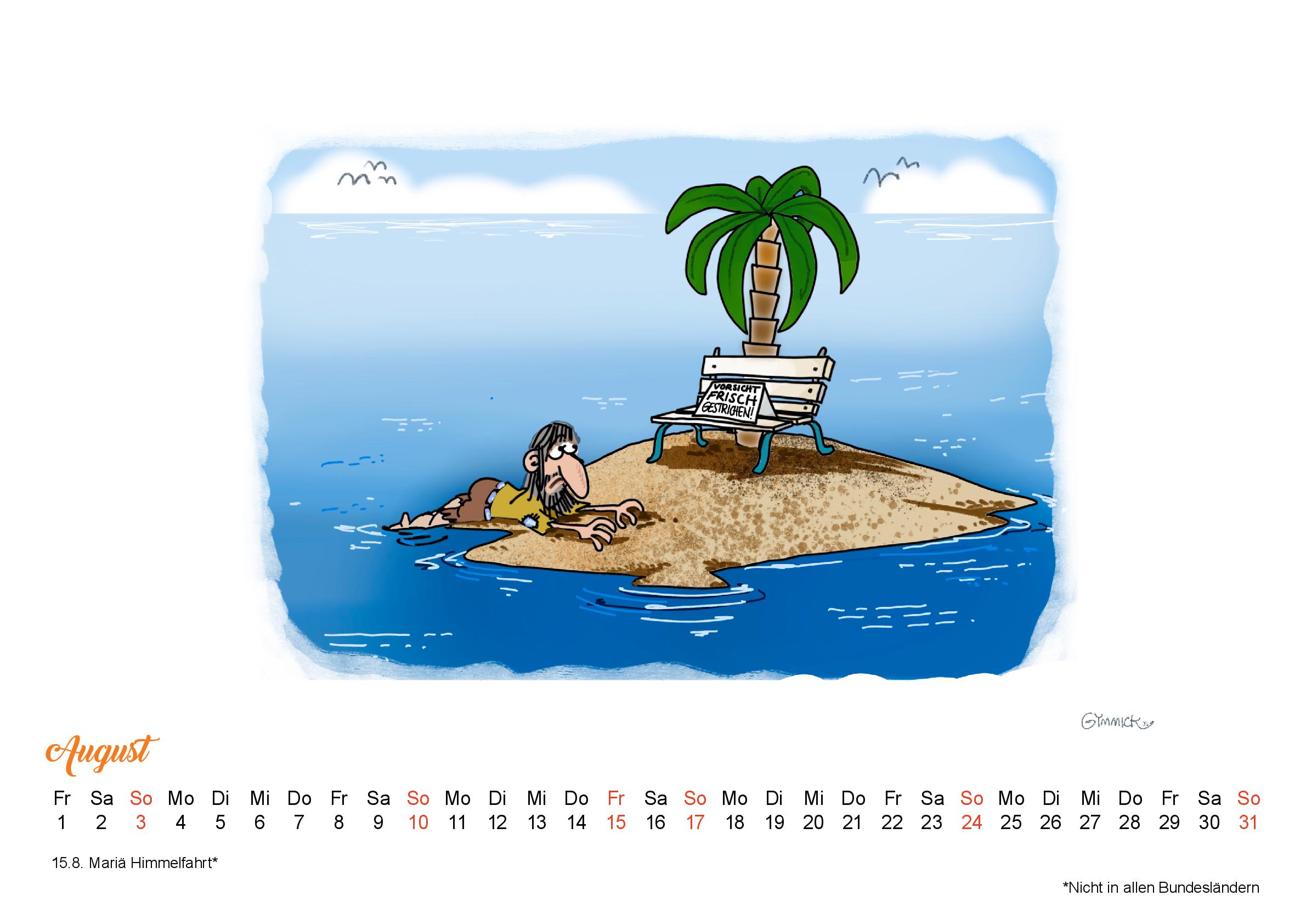 Gymmick: Kalender 2025: 13 Blatt Querformat Gymmick: Kalender 2025: 13 Blatt Querformat