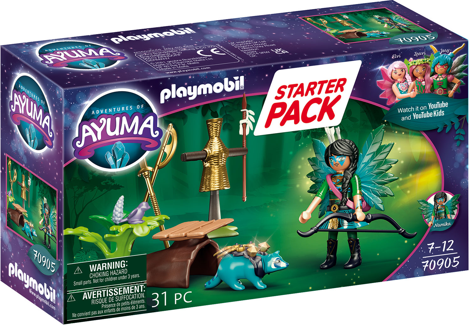 Playmobil: Adventures of Ayuma - Starter Pack Knight Fairy mit Waschbär