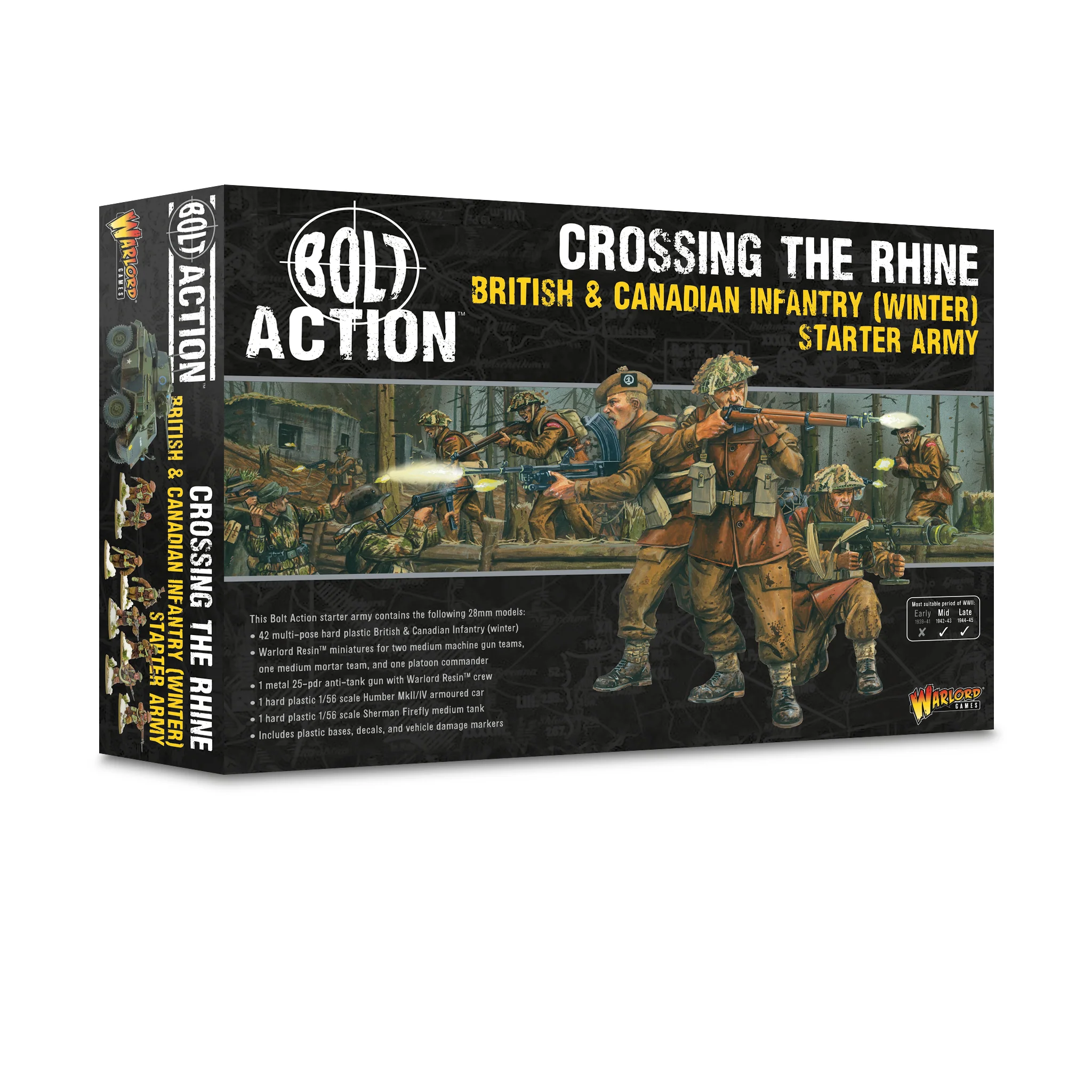 Bolt Action: Starter Army - British & Canadian Infantry (Winter) "Crossing the Rhine"