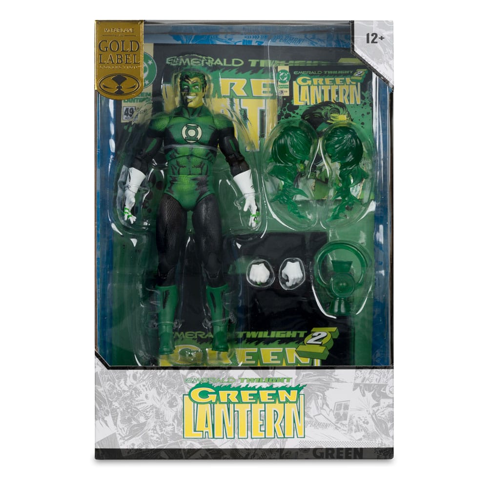 DC Multiverse AF: Green Lantern (Emerald Twilight) Cover Recreations Gold Label 18cm Person, Batman