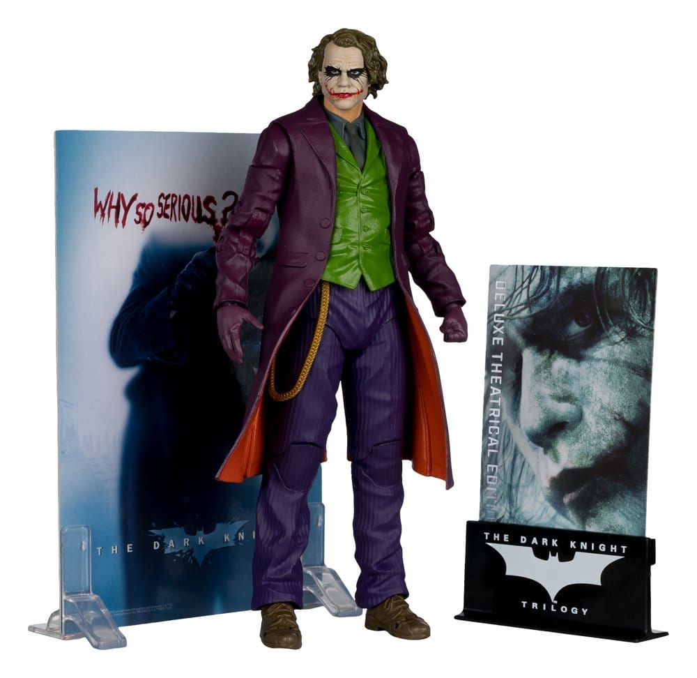Figur, Joker-Figur, The Dark Knight, lila Mantel, grünes Weste
