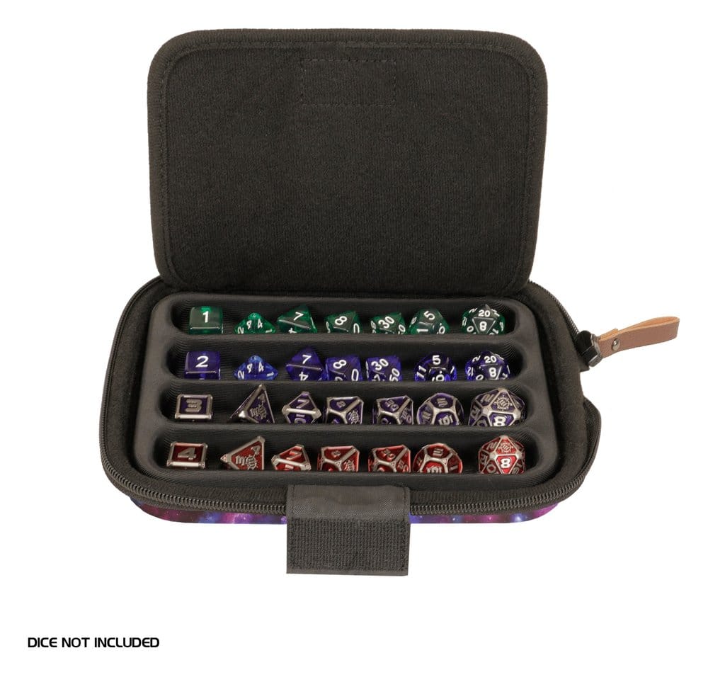 Enhance Tabletop: Würfeltasche Designer Edition Galaxy Würfelset, Zahlwürfel, Reiseetui, Mehrfarbig, D20-DnD