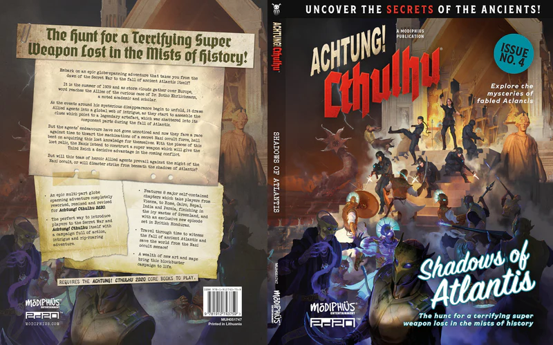 Achtung! Cthulhu RPG: 2D20 Shadows of Atlantis Achtung! Cthulhu RPG: 2D20 Shadows of Atlantis