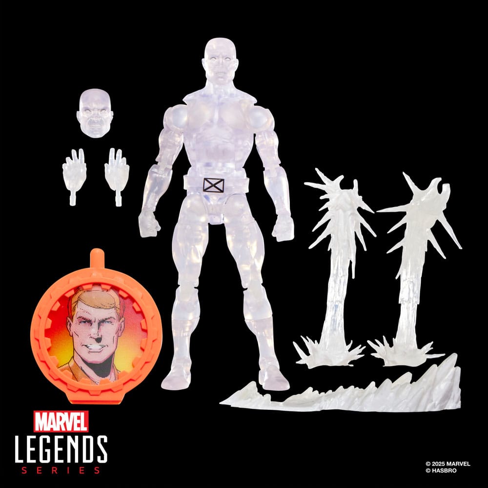 Marvel Legends Retro AF: Secret Wars - Iceman 15cm Erwachsener, Männlich, Mann, Person, Gesicht