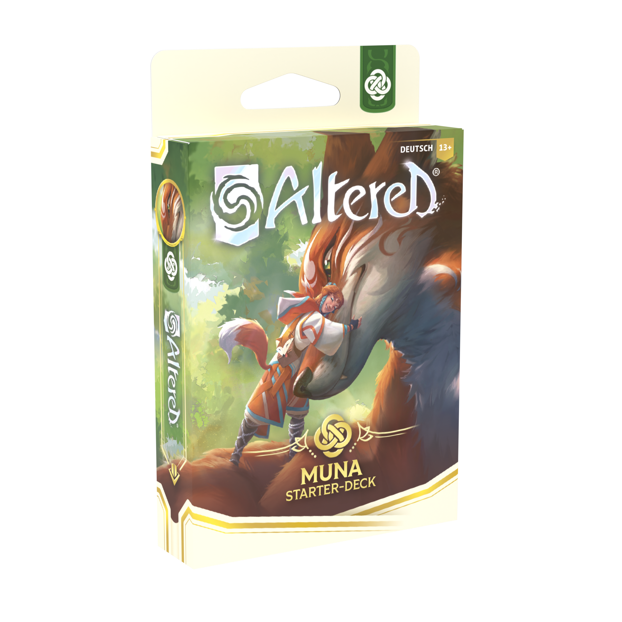 Altered TCG dt.: Jenseits der Tore Starter Deck "Muna" (Grün) Altered TCG dt.: Jenseits der Tore Starter Deck "Muna" (Grün)