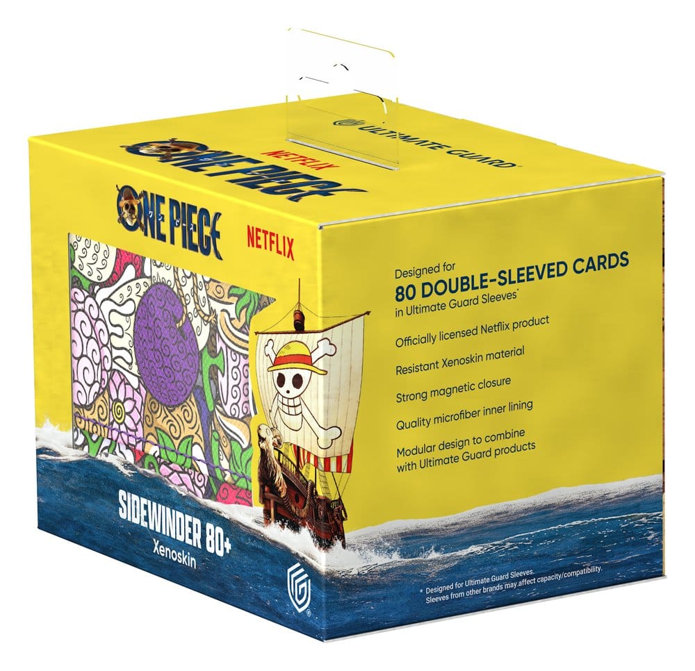 Ultimate Guard: Deckbox Sidewinder 80+ Xenoskin One Piece - Devil Fruit Piraten, Doppelte Hülle, Kartenhülle, Xenoskin, Netflix