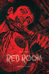 horror, Maske, Messer, rote Tönung, Grafik