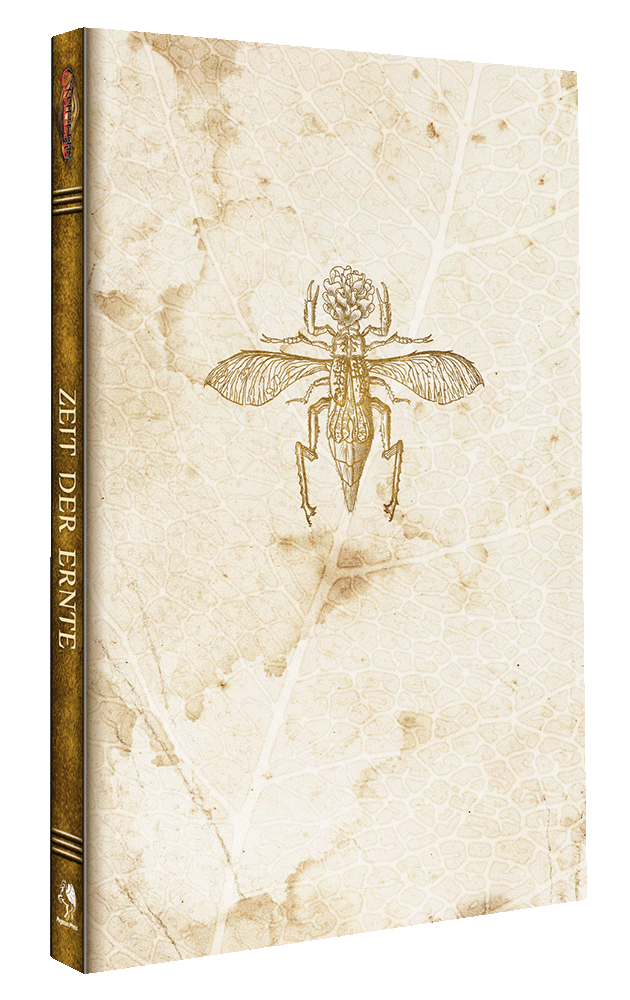 Cthulhu dt.: Zeit der Ernte Insekt, Libelle, Botanik, Illustration, Buchtitel-Spine