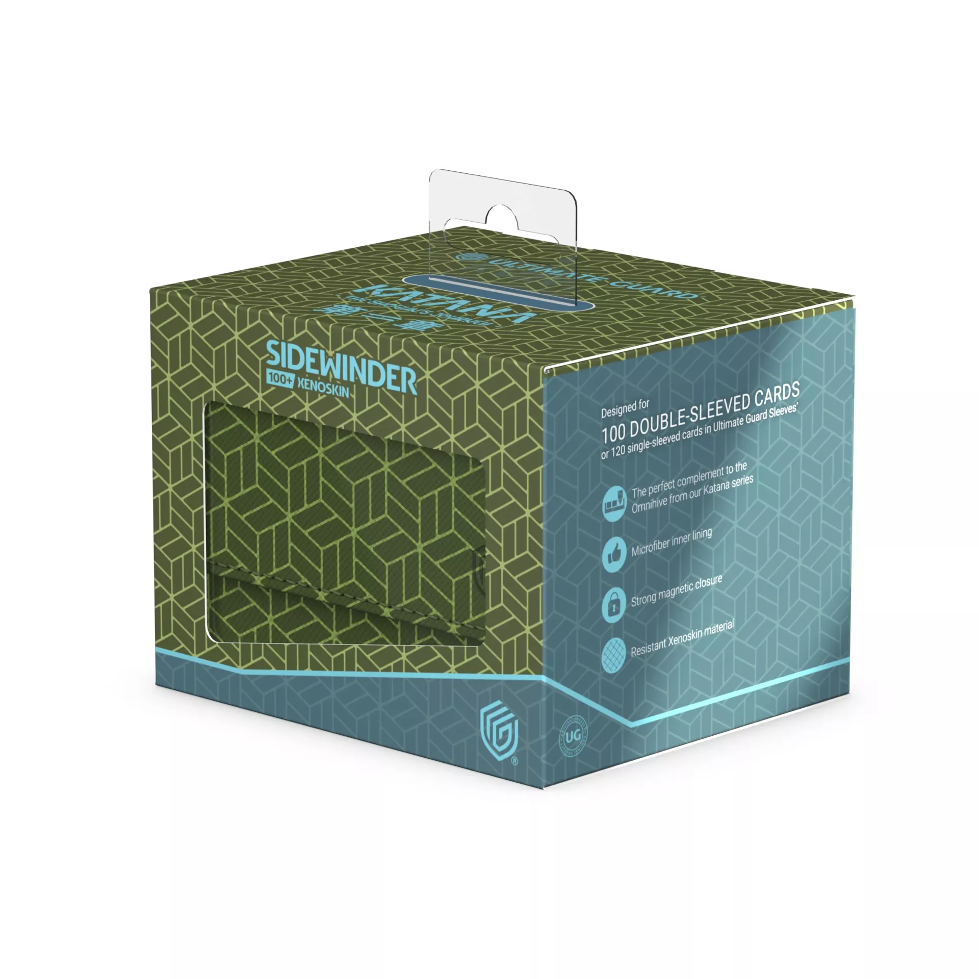 Ultimate Guard: Deck Box Sidewinder 100+ Xenoskin Shogun's Journey - Ajiro (Green/Light Blue)