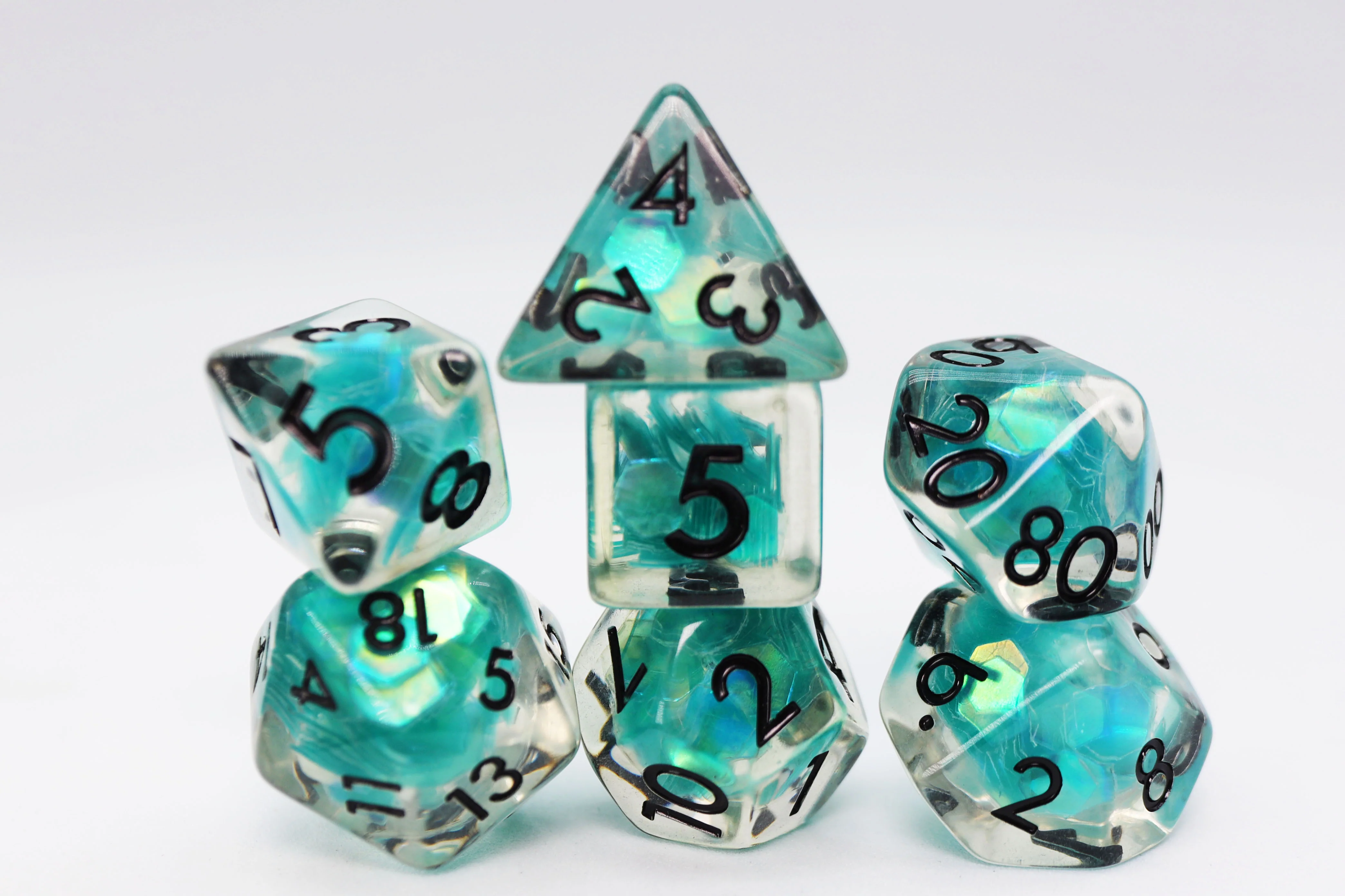 Polyhedral Dice Set: Siren Sparkle (7)