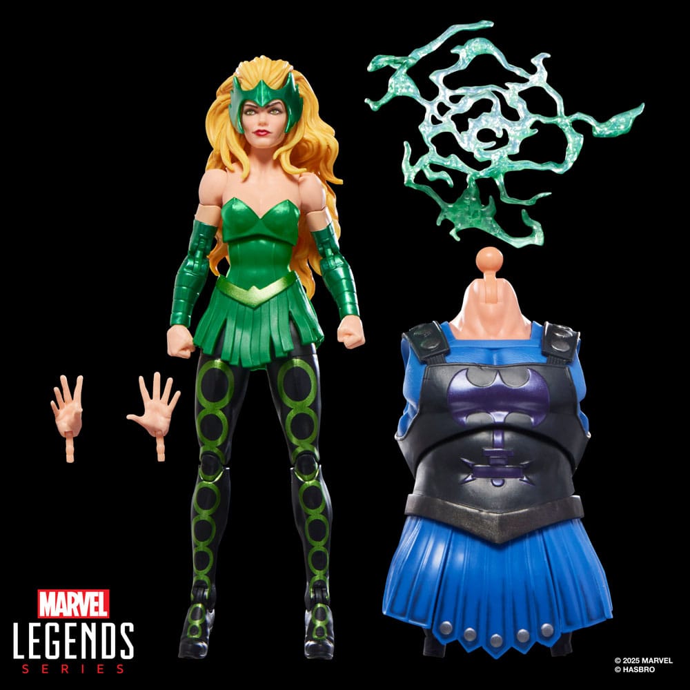Marvel Legends AF: Enchantress (BaF: Executioner) 15cm Bekleidung, Kostüm, Person, Figur, Gesicht