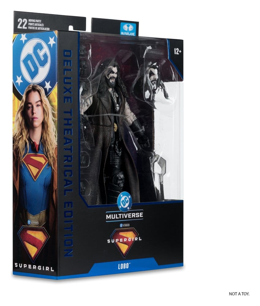 DC Multiverse AF: Lobo Deluxe Theatrical Edition (Supergirl) 19cm Supergirl, DC Multiverse, Action figure, Lobo figure, Supergirl doll
