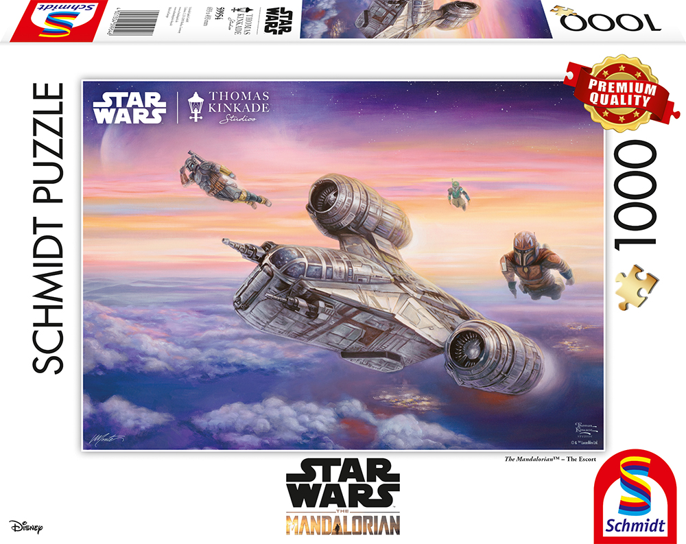 Puzzle: Star Wars - The Mandalorian The Escort Kinkade (1000) Puzzle: Star Wars - The Mandalorian The Escort Kinkade (1000)