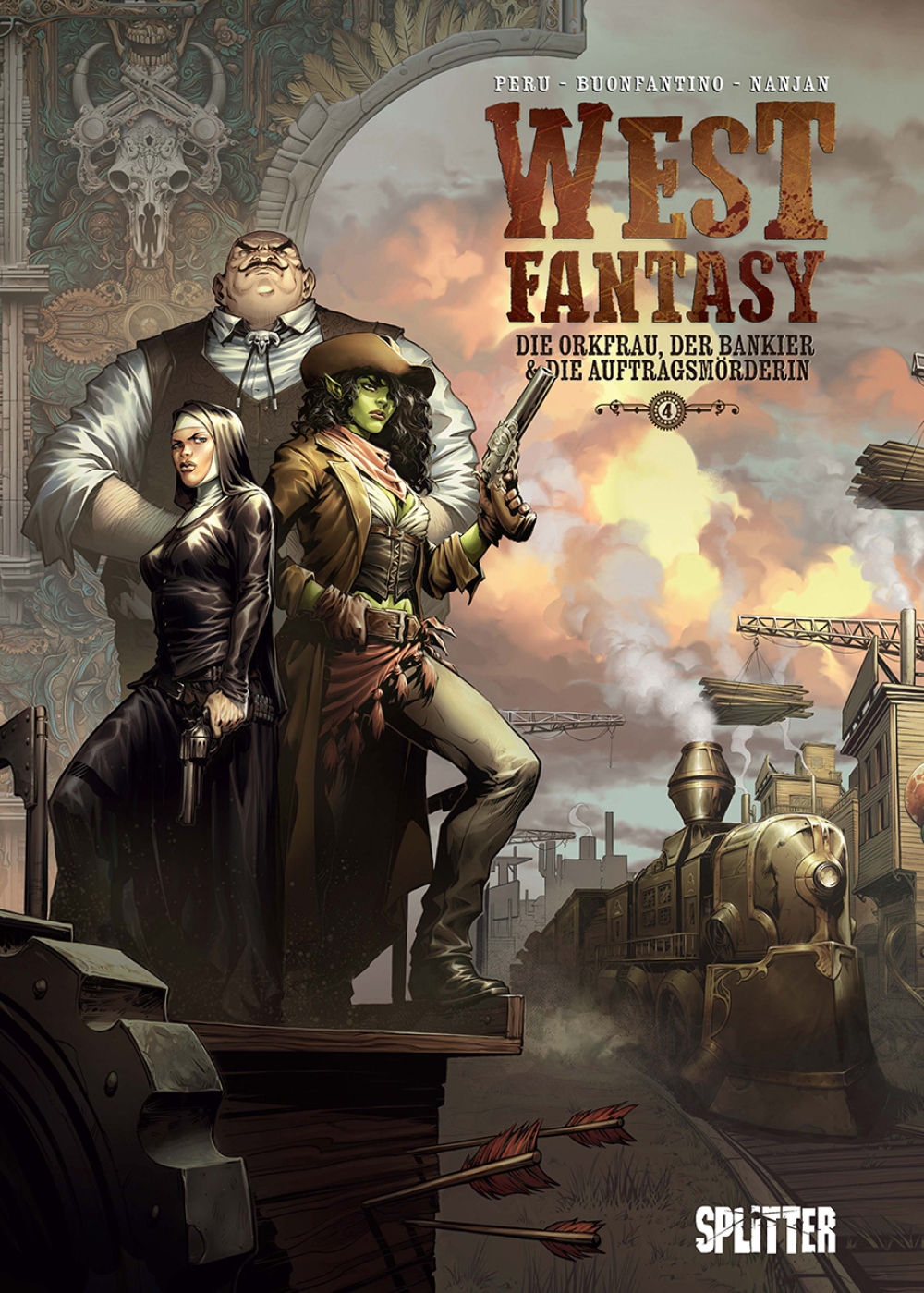 West Fantasy Bd.4: Die Orkfrau, der Bankier & die Auftragsmörderin Buch, Erwachsener, Weiblich, Person, Frau