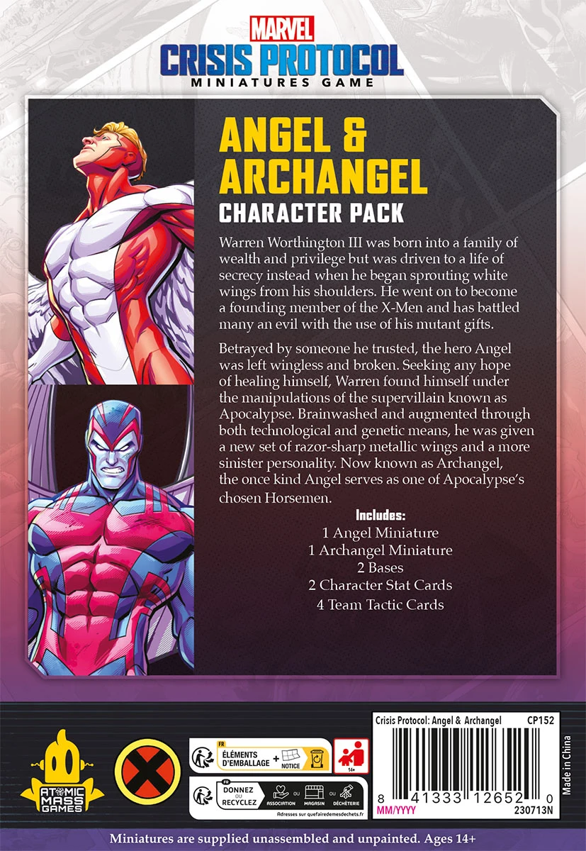 Marvel Crisis Protocol: Angel & Archangel Character PAck