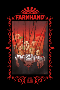 Farmhand, Rinderherde, Wald, Herde, Hintergrundrot