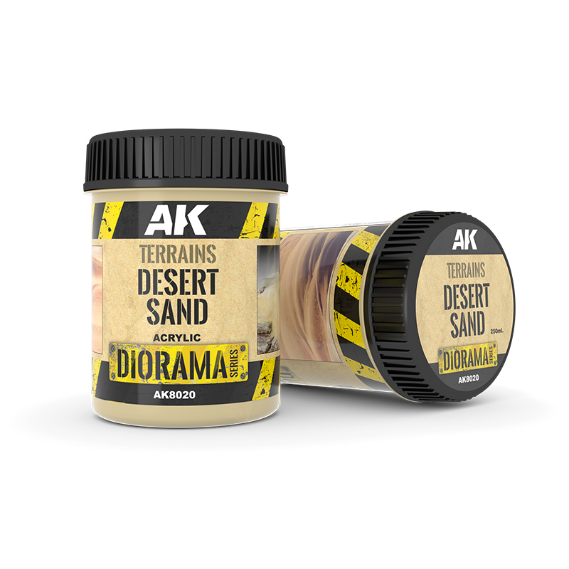 AK: TERRAINS DESERT SAND - 250ml (Acrylic) AK: TERRAINS DESERT SAND - 250ml (Acrylic)