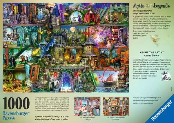 puzzle, 1000-piece, Ravensburger, jigsaw, illustration