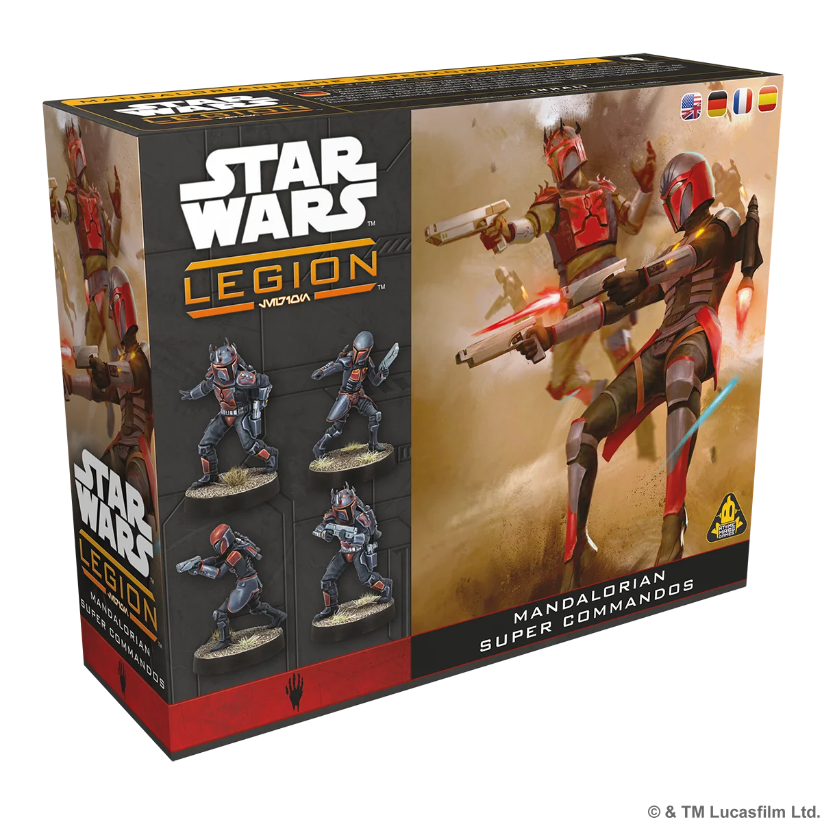 Star Wars: Legion - Mandalorian Super Commandos Star Wars, Legion, Mandalorian, Super Commandos, Miniatures