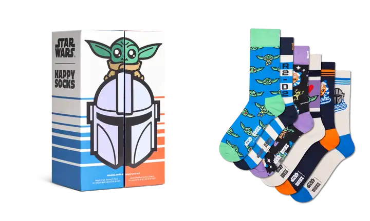 Star Wars: Socken Grogu's Holiday Gift Set 6-Pack (36-40) Star Wars: Socken Grogu's Holiday Gift Set 6-Pack (36-40)