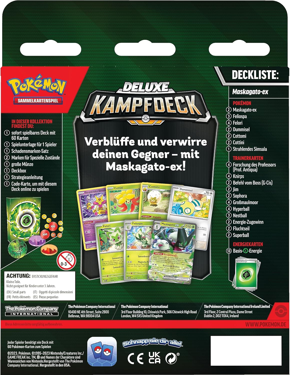 Pokémon CCG dt.: Karmesin & Purpur Deluxe Kampfdeck Maskagato ex Pokémon CCG dt.: Karmesin & Purpur Deluxe Kampfdeck Maskagato ex