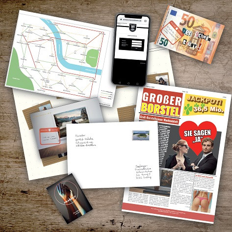 postcard, maps, flyer, geldschein, zeitung