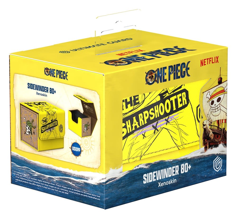one piece, sharpshooter, sidewinder, xenoskin, packaging box