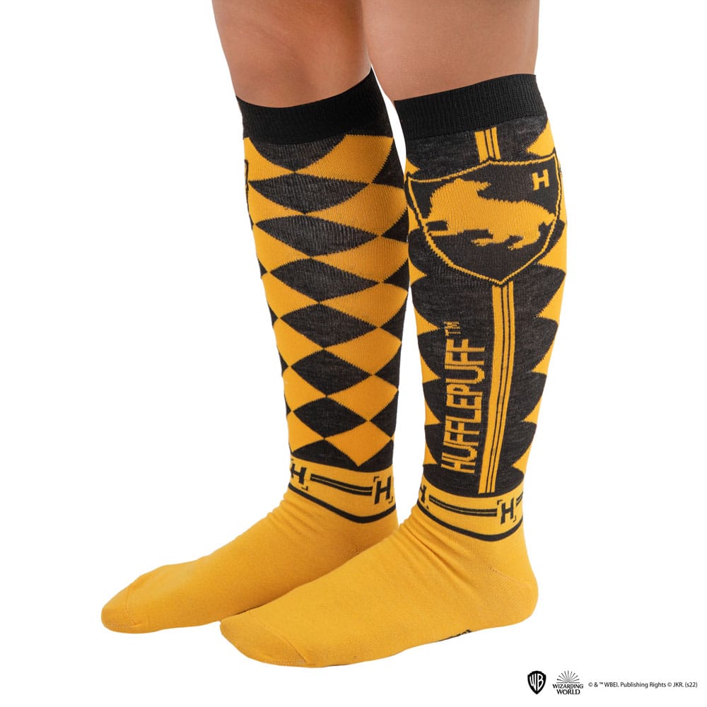 Harry Potter: Kniestrümpfe Hufflepuff 3er Pack (Gr.35-45)