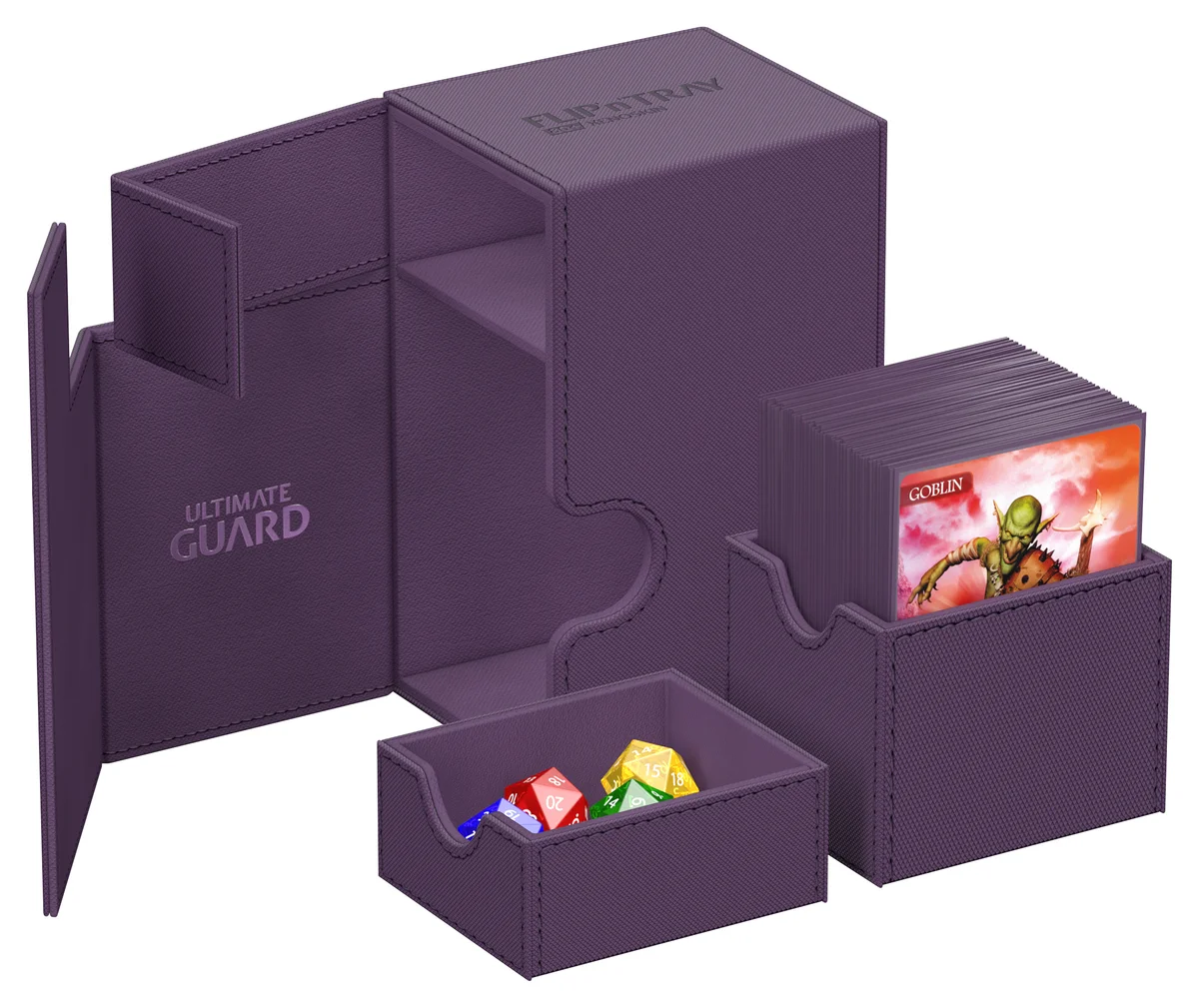 Ultimate Guard: Deckbox Flip'n'Tray 80+ Xenoskin Monolor Violett