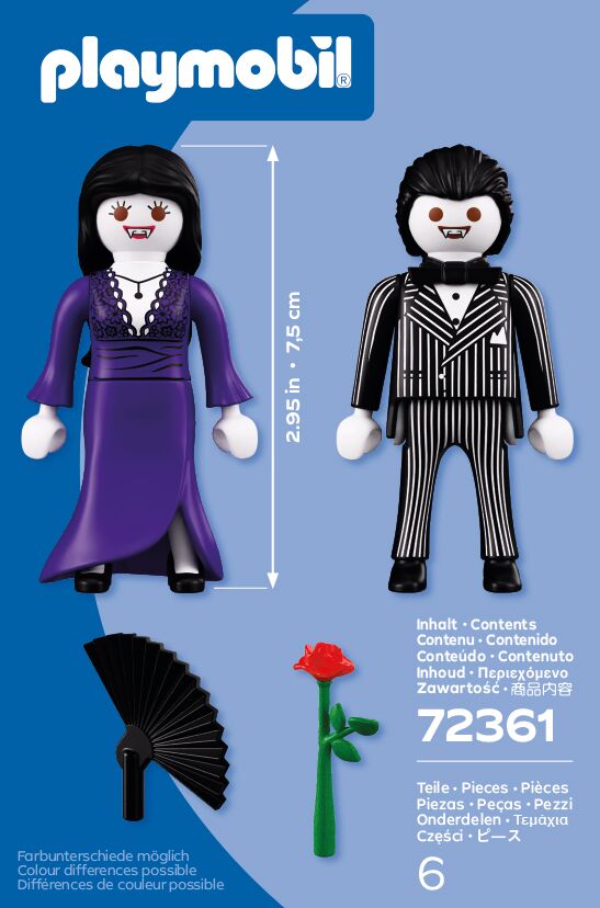 Playmobil, Figuren, Kleid, Lila, Streifen, Rose, Fächer, Vintage, Miniatur, Set