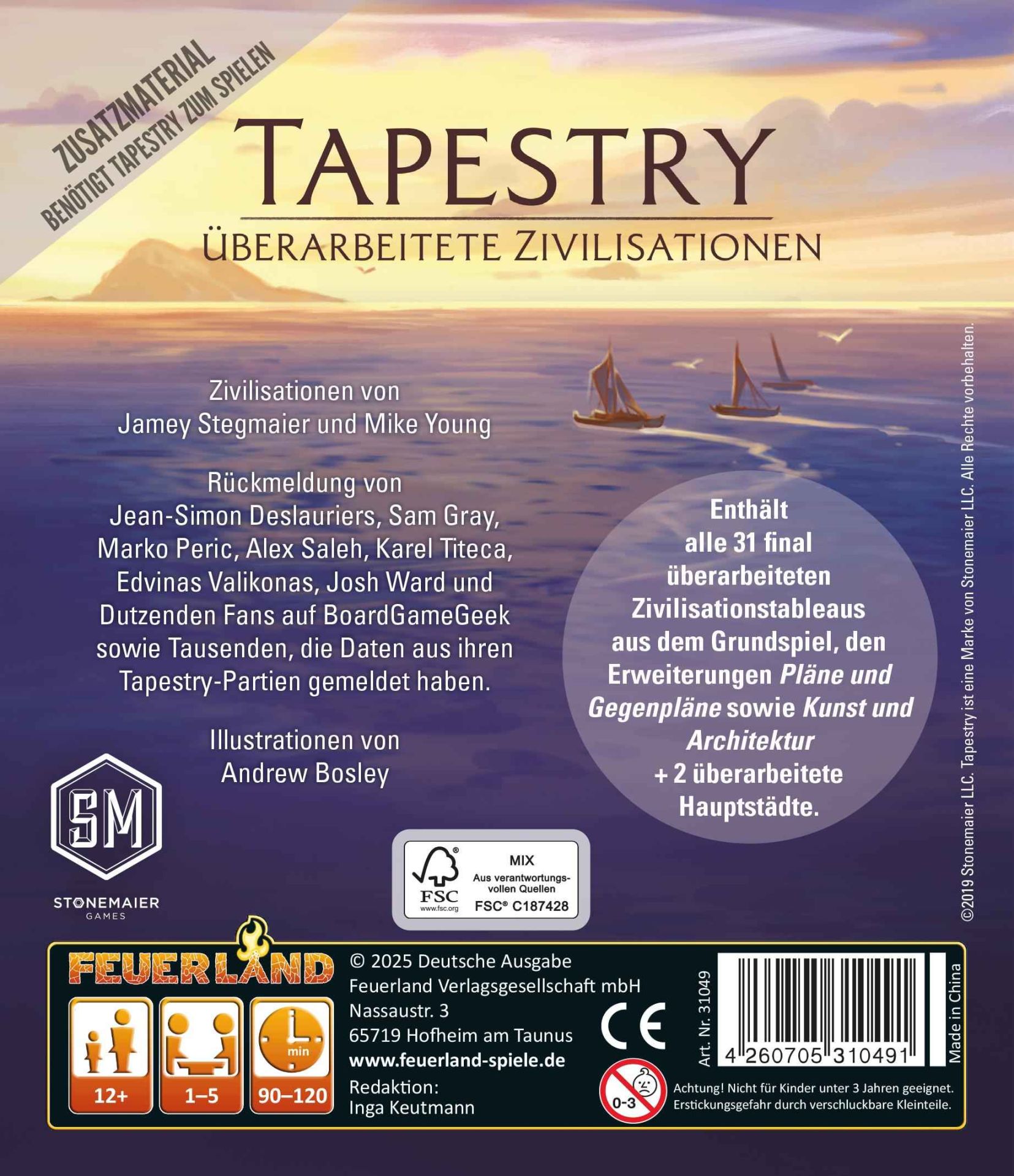Tapestry - überarbeitete Zivilisationen Tapestry - überarbeitete Zivilisationen