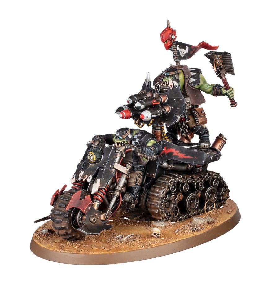 Warhammer, Miniature, Tank bike, Ork, Warlord on bike