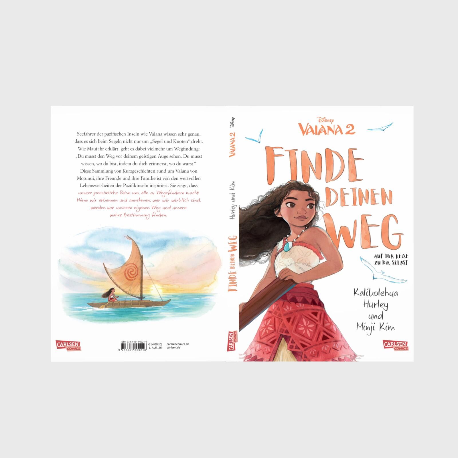 Vaiana: Finde deinen Weg Buchcover, Vaiana, Finde deinen Weg, Hawaii-Stil, Küste/Meer