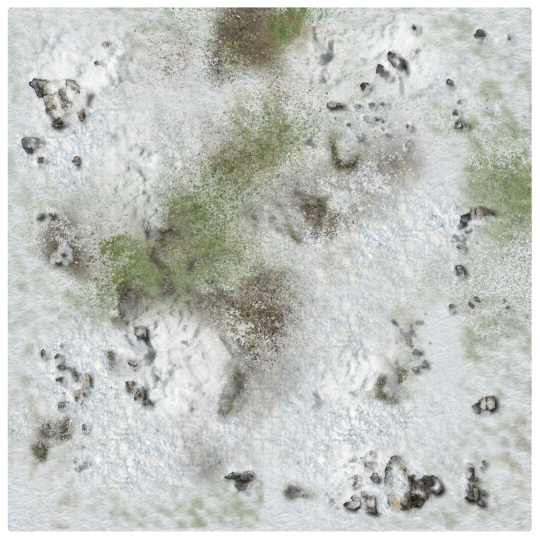 Battle Systems: Winter Snowscape Gaming Mat 3x3