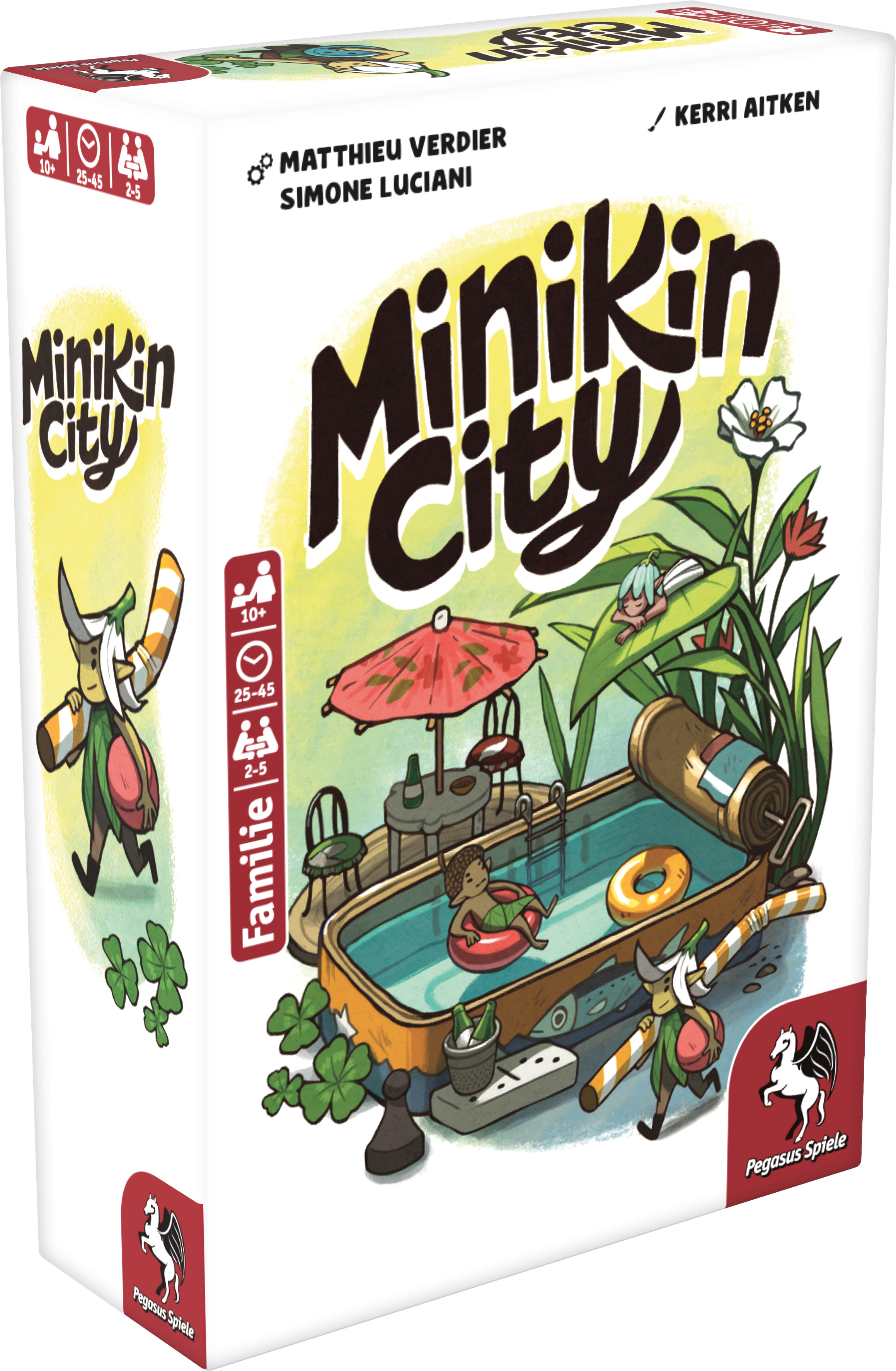 Kartenfamilie, Minikin City, Spielbox, Sommerfiguren, Kleine Figur