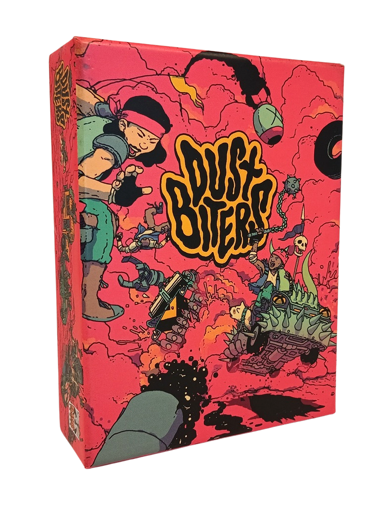 Dust Biters Comic, Cartoon, Pink, Graphic, Boxart