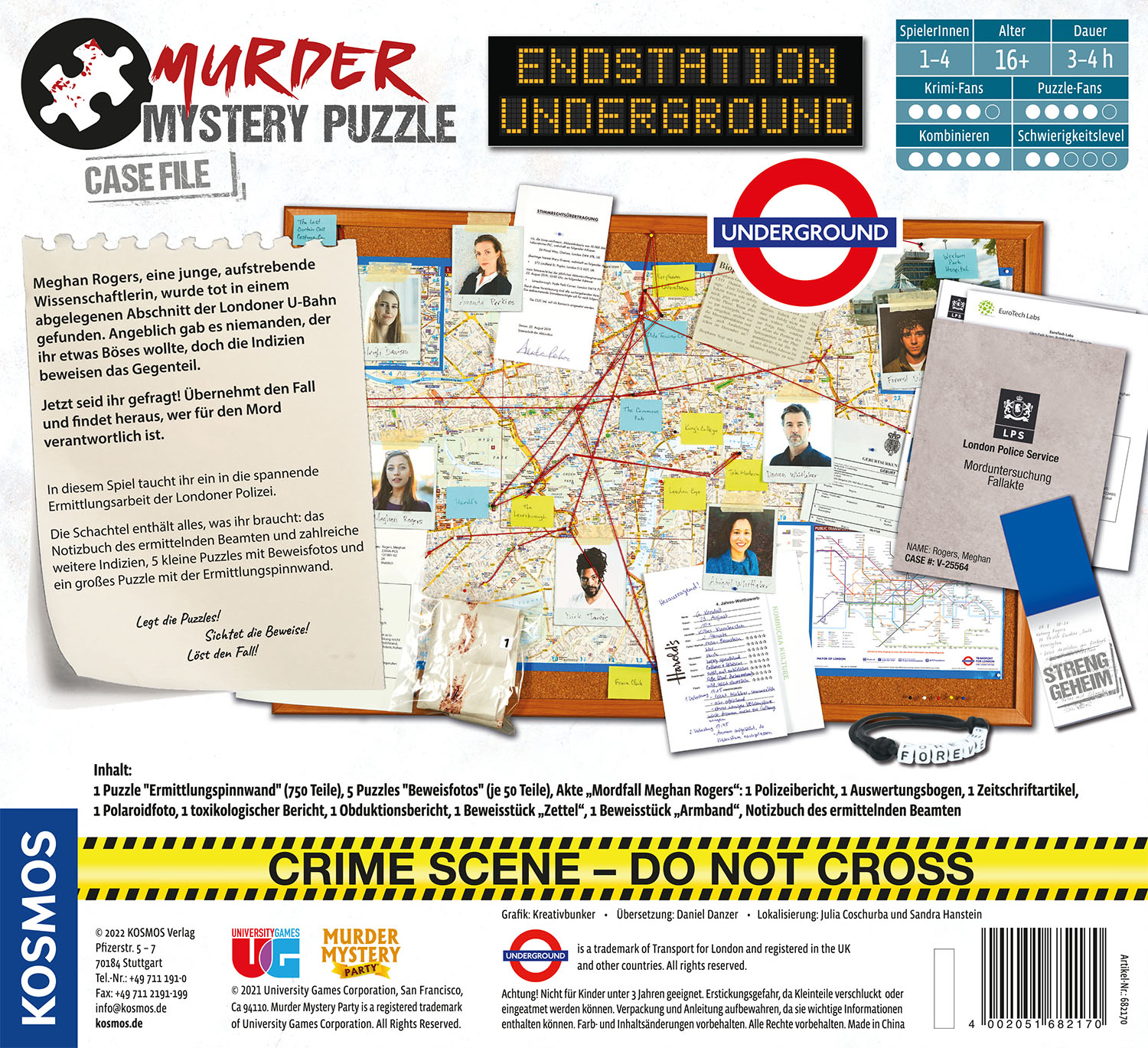 Murder Mystery Puzzle: Endstation Underground Murder Mystery Puzzle: Endstation Underground