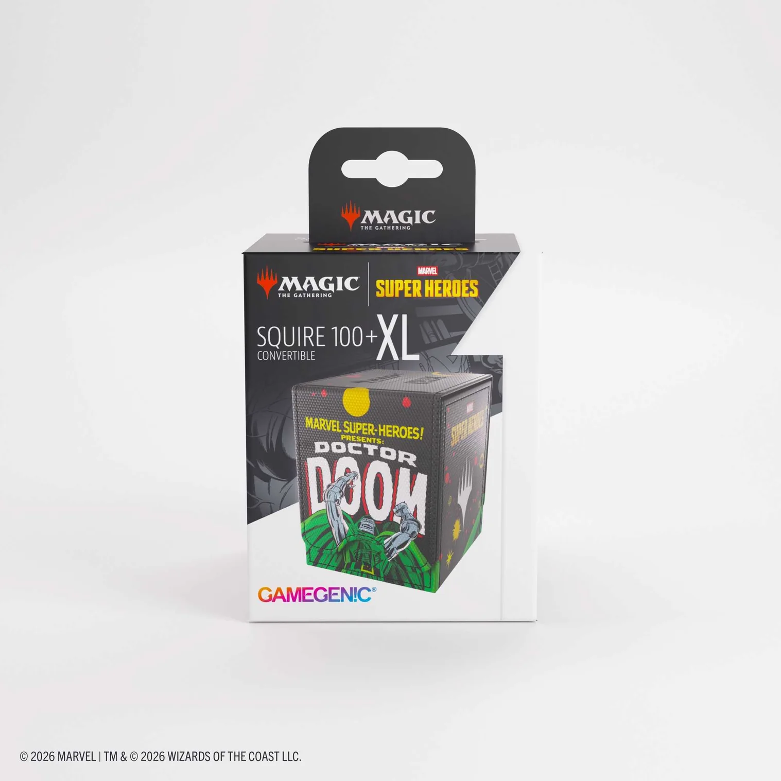 Gamegenic: Deckbox Squire Plus 100+ XL Convertible Magic Marvel Superheroes - Doctor Doom kartonbox, actionfigur, Doctor Doom, Marvel, umhaubar