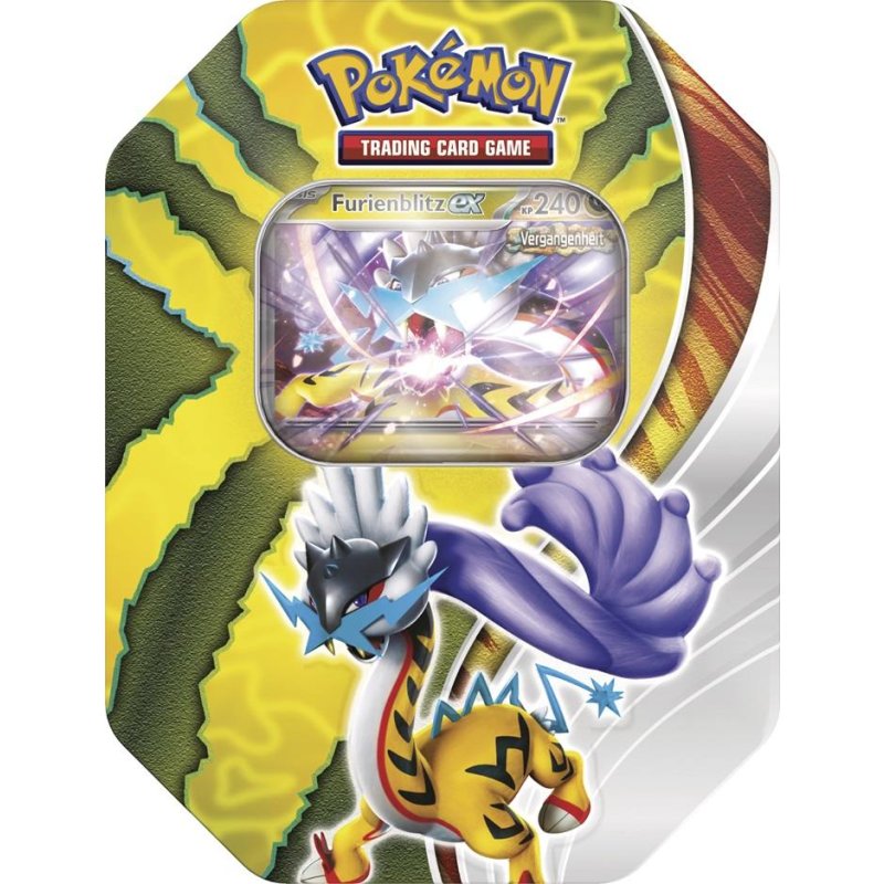 Pokémon CCG dt.: Karmesin & Purpur Tin Box Furienblitz ex (114) Pokémon CCG dt.: Karmesin & Purpur Tin Box Furienblitz ex (114)