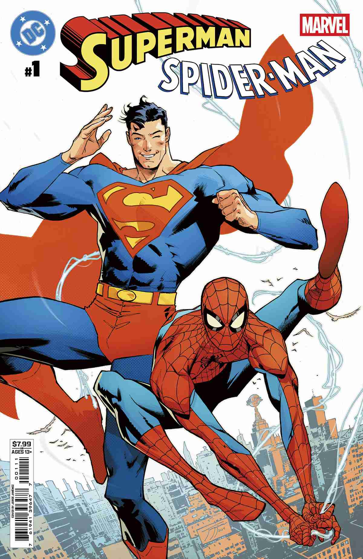 Superman/Spider-Man Superman, Spider-Man, Comic, Artwork, Superhero