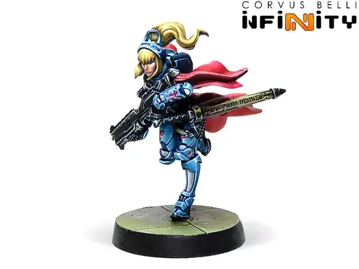 Infinity: PanOceania - PanOceania Hero, Jeanne d'Arc 2.0 (Mobility Armor) Infinity: PanOceania - PanOceania Hero, Jeanne d'Arc 2.0 (Mobility Armor)