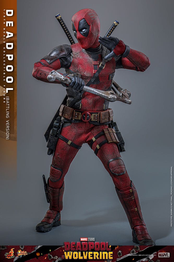 Deadpool & Wolverine AF: Deadpool Battling Version Movie Masterpiece 1/6 Scale31cm Person