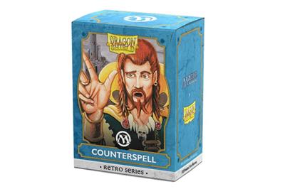 Kartenspiel, Drache Schutz, Gegenzauber, Retro-Serie, Boxenkunst