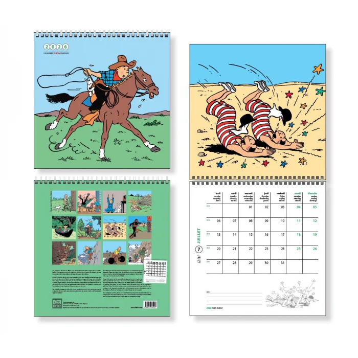 Tim & Struppi: Wandkalender 2026 int.