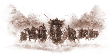 Pferde, Ladung/Angriff, Kavallerie, Kriegsscene, Reiter