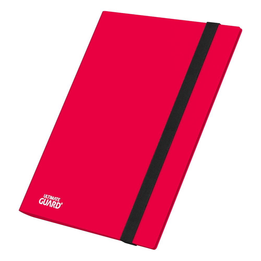 Ultimate Guard: Kartenmappe Flexfolio 9-Pkt rot Notizbuch, A4, Gummiband, rot, Karton