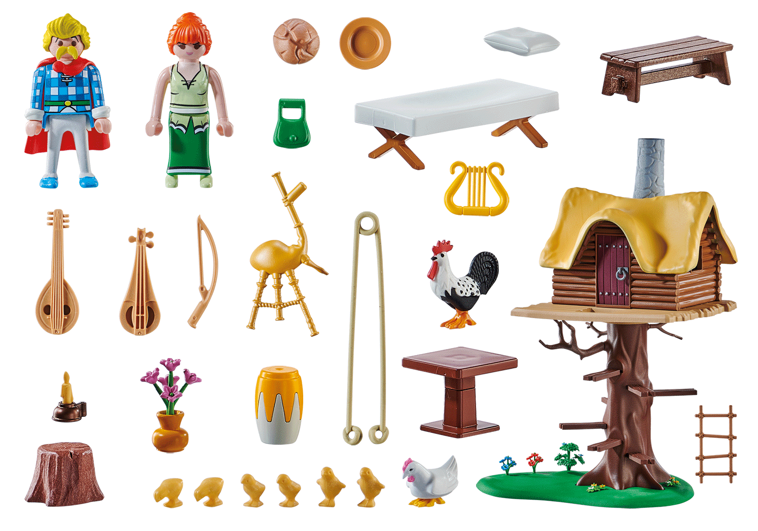 Playmobil: Asterix - Troubadix mit Baumhaus