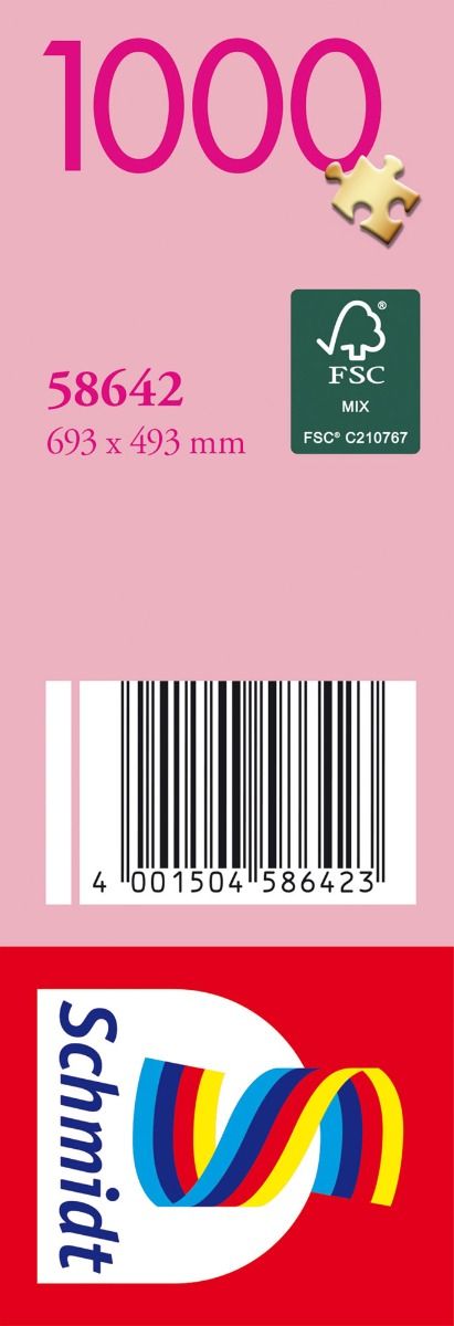 Puzzle: Pfad der Fantasie Barcode, FSC Mix, Parcelsgröße 693 x 493 mm, Puzzleschnitte, Schmidt Markenlogo