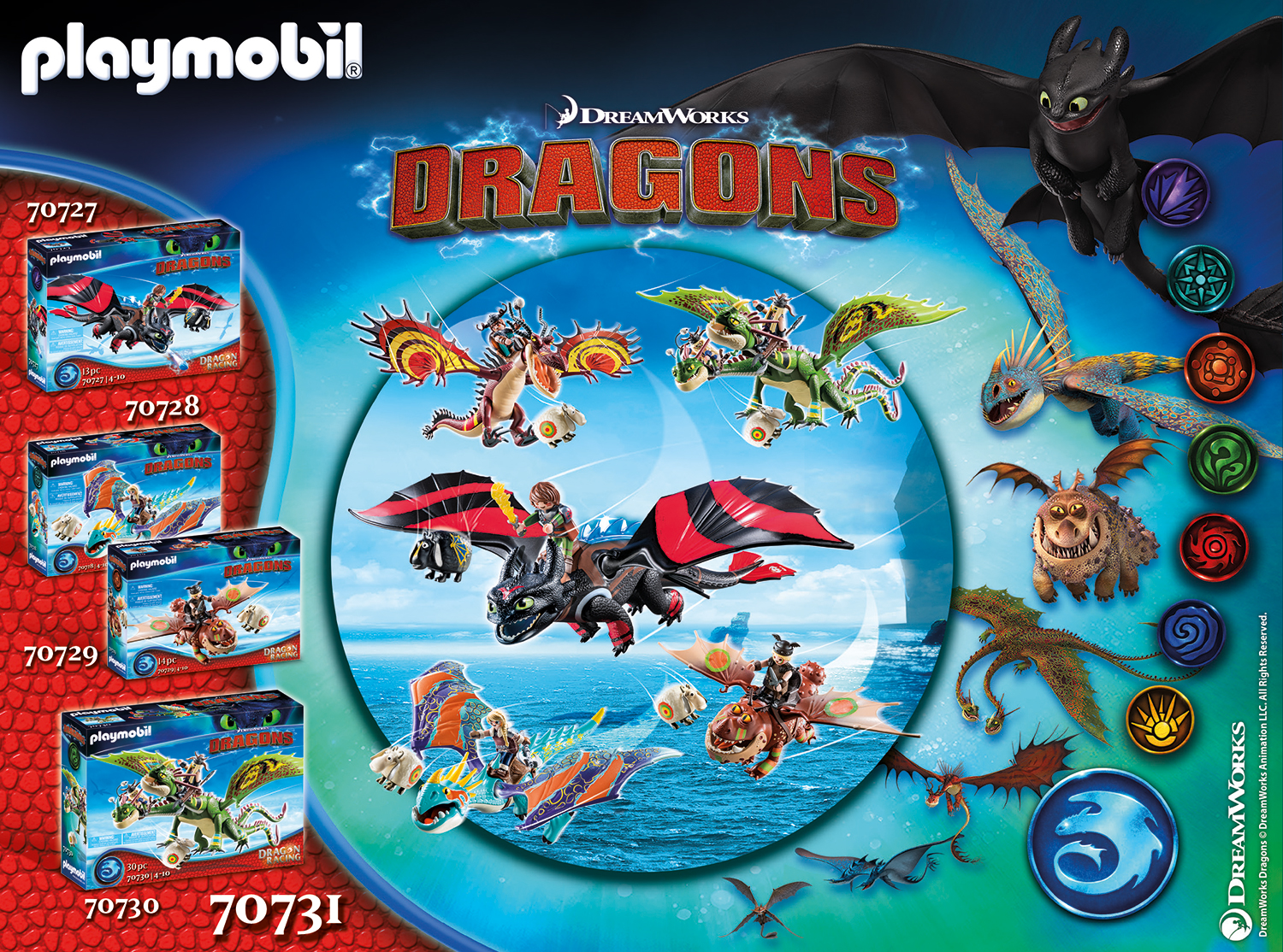 Playmobil: Dragons - Dragon Racing Trotzbakke und Hakenzahn